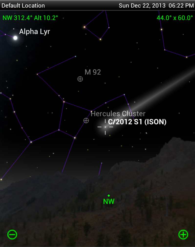Komeet ISON 23dec
